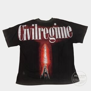 Civil Regime Star Wars Tee M | 199X Oversized, Vintage Wash Red Crystal NWOT